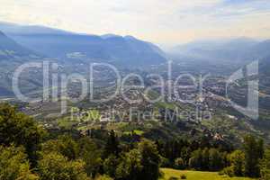 Meran und das Etschtal, Italien, Meran and the valley of Adige,