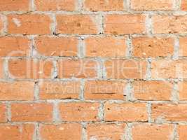 Brick and cement wall in horizontal direction