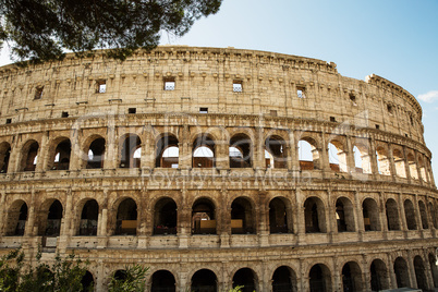 Beautiful photo of the Colosseum in Rome .