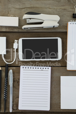 Office accessories with mobile phone