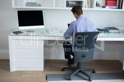 Man working at desk