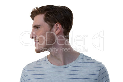 Male executive standing against white background Male executive standing against white background
