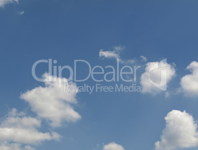 blue sky with clouds background with copy space