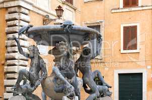 The Fontana delle Tartarughe (The Turtle Fountain) in Rome