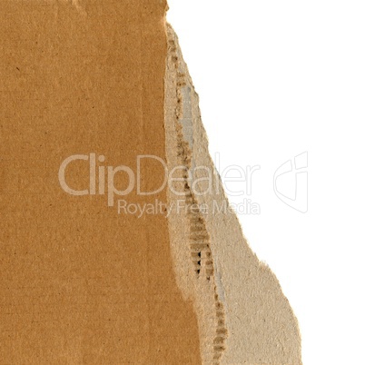 brown corrugated cardboard texture background with copy space