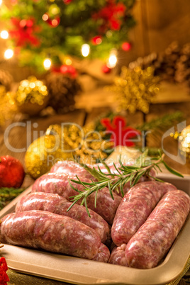 fresh homemade sausage