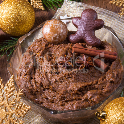 fresh gingerbread dough