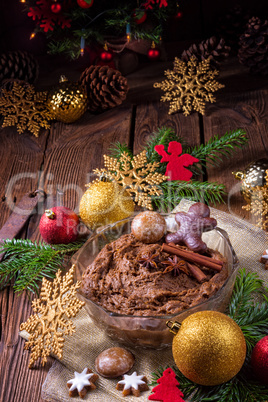 fresh gingerbread dough