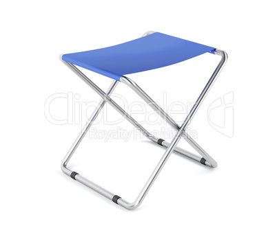 Blue folding stool