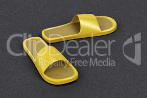 Yellow rubber slides