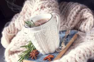 herbal tea with rosemary