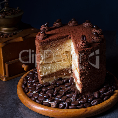 delicious chocolate - coffee pie