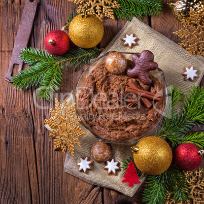 fresh gingerbread dough