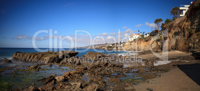 Rocky shores of Victoria Beach in Laguna Beach