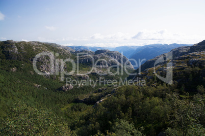 Am Weg zum Preikestolen, Rogaland, Norwegen