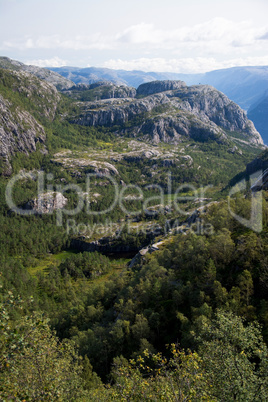 Am Weg zum Preikestolen, Rogaland, Norwegen