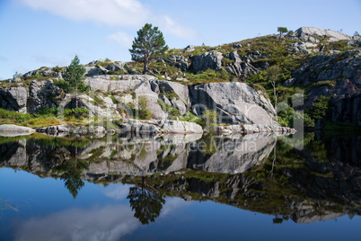 Am Weg zum Preikestolen, Rogaland, Norwegen