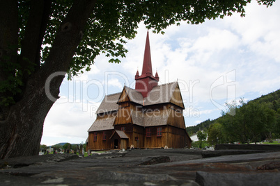 Stabkirche Ringebu, Fylke Oppland, Norwegen