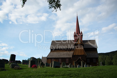 Stabkirche Ringebu, Fylke Oppland, Norwegen