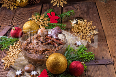 fresh gingerbread dough