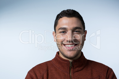 Smiling man looking at camera