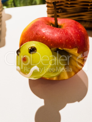 Der Wurm im Apfel
