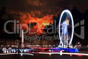 Ferris wheel and sky