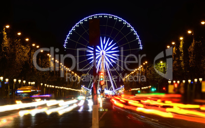 Ferris wheel at Champs Elysee