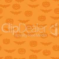 Halloween seamless pattern. Holiday ornamental background with b