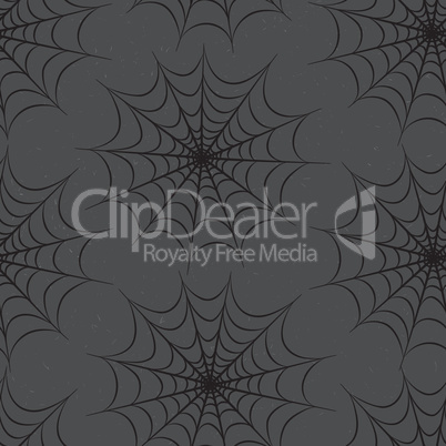 Halloween seamless pattern. Holiday background with web