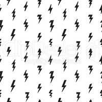 Lightning bolt seamless pattern. Grunge strike ornamental backgr