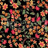 Floral seamless pattern. Flower background.