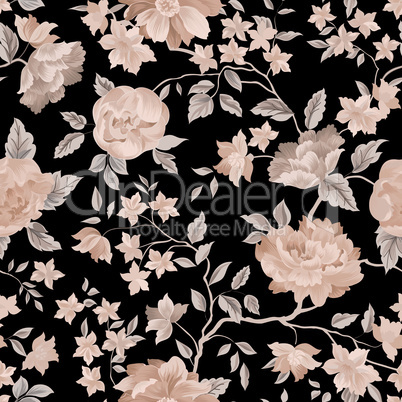 Floral seamless pattern. Flower background.