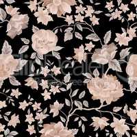 Floral seamless pattern. Flower background.