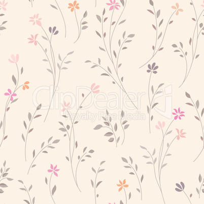 Floral seamless pattern. Flower background.