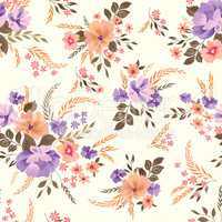 Floral seamless pattern. Flower background.