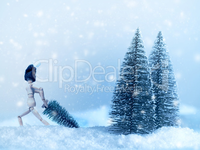 Cold winter background