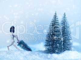 Cold winter background