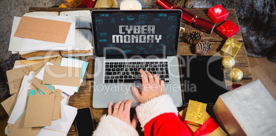 Composite image of title for celebration of cyber monday