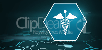 Background with medical sign