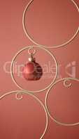 Christmas background with old bauble