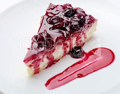 Slice of cheesecake