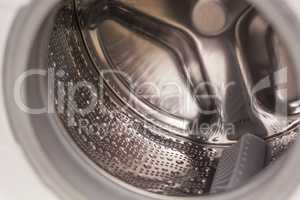 Metallic interior of washer