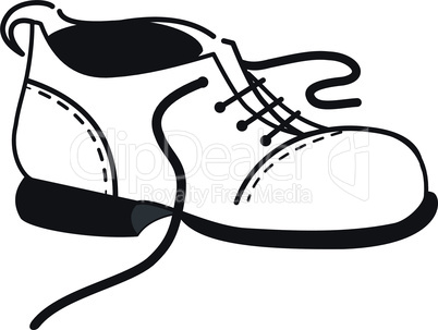Outline of the one shoe