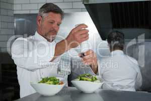 Chef preparing food