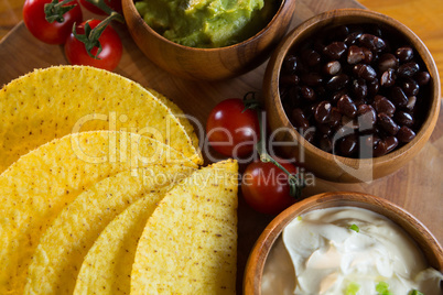 Various mexican food ingredients