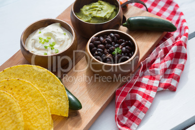 Various mexican food ingredients