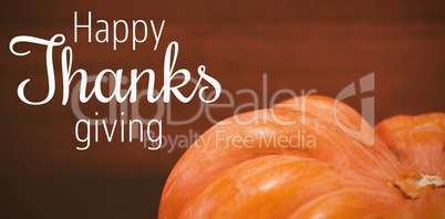 Composite image of thanksgiving greeting text