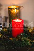 Christmas candles and decoration