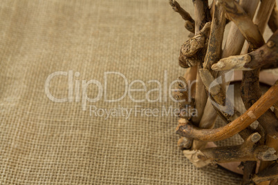 Cropped image of wooden decoration